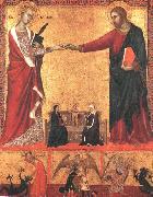 Barna da Siena The Mystical Marriage of Saint Catherine sds oil on canvas